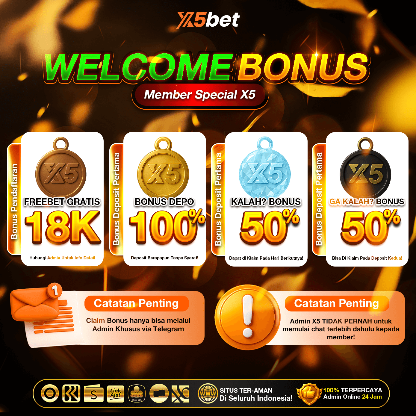 Promo 1 X5Bet (PNG disarankan)